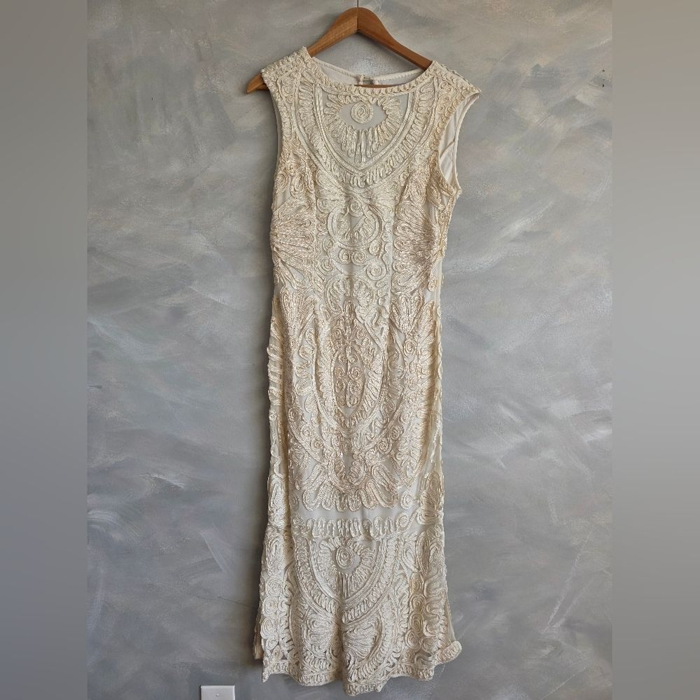 JS Collections Soutache Tank Midi Sheath Dress Size 14